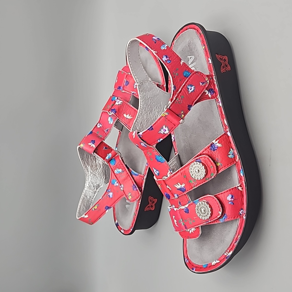 Alegria Kleo Red Buds Gladiator Sandals Women 40 US 9.5 10